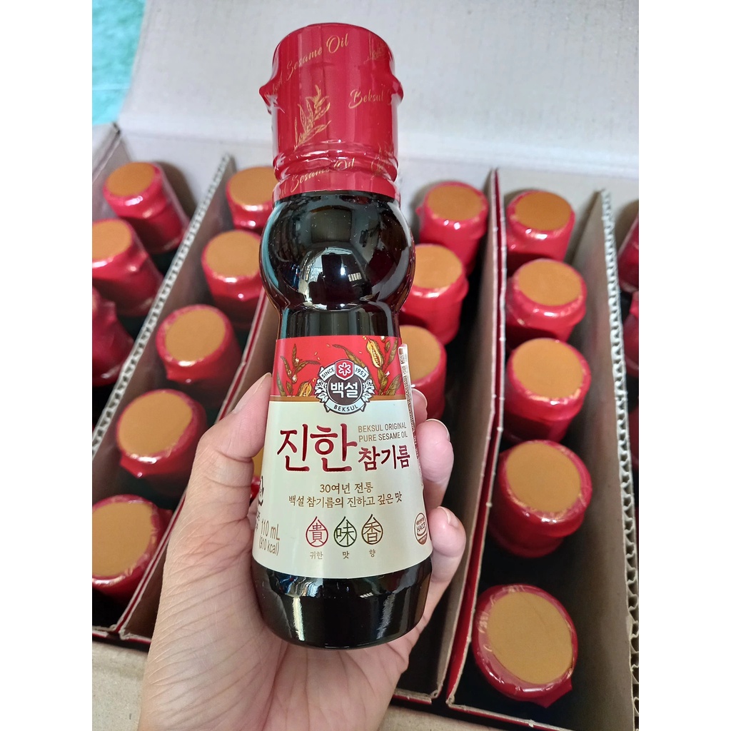 Dầu Mè Hàn Quốc Đậm Đặc Beksul chai 110ml / 320ml