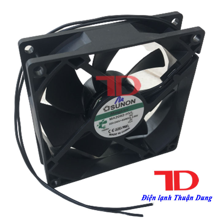 Quạt tủ lạnh SANYO 9x9 cm 220V 4.6W 2 dây