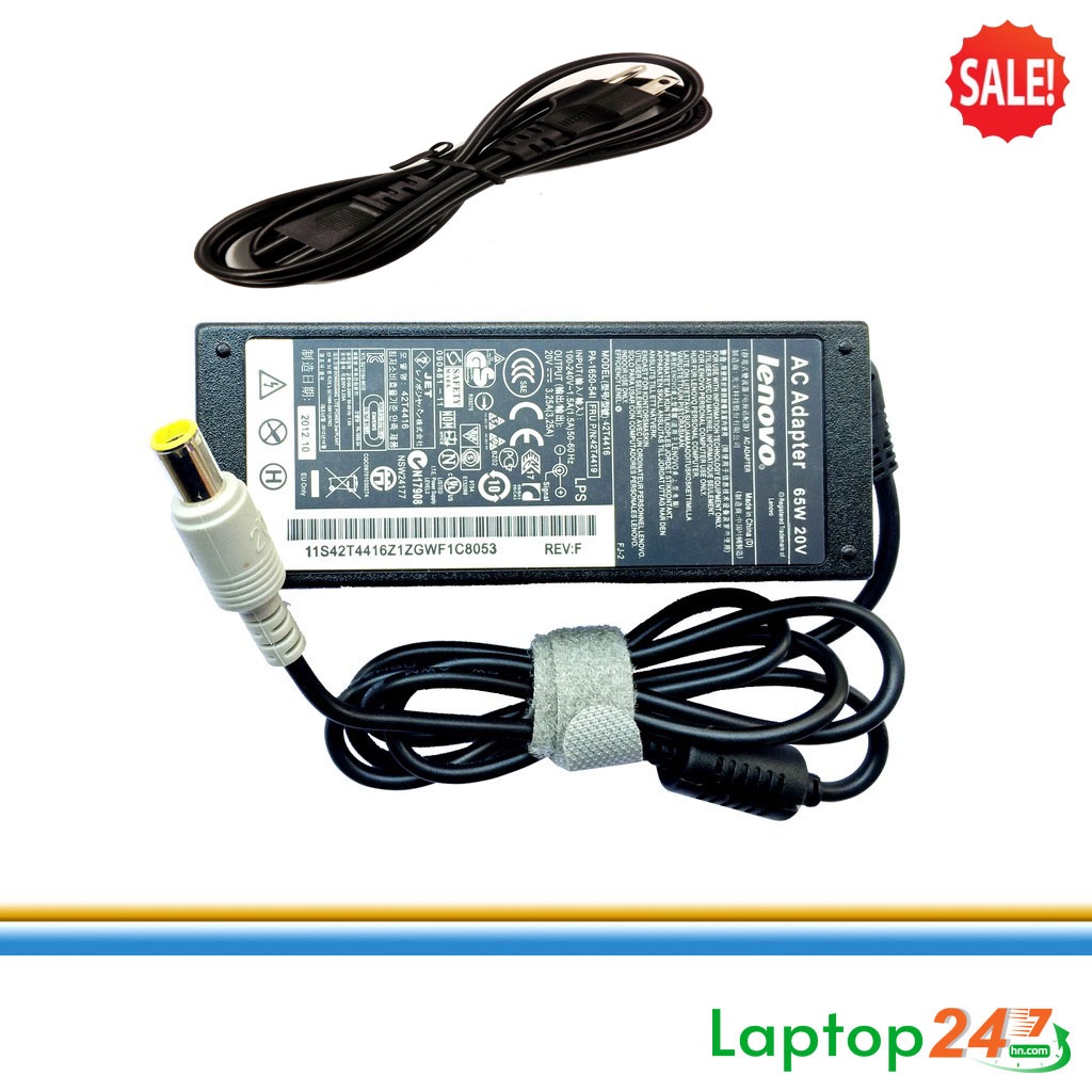 Sạc laptop lenovo thinkpad t430 t420 t520 t410 t410s chân tròn to có kim