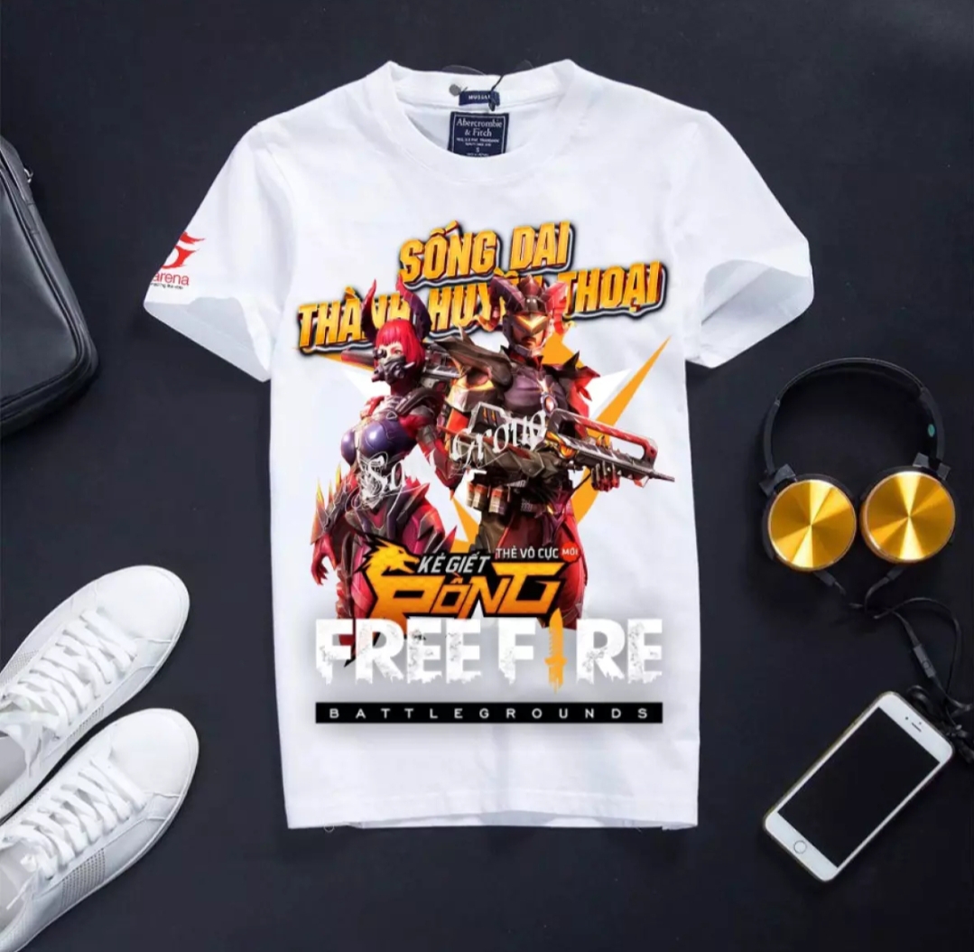 Áo thun nam nữ form rộng Hàn Quốc In Hình FREEFIRE Sống Dai Thành Huyền Thoại Mã 01 độc đẹp vải dày mịn mát đường may sắc sảo không phai màu không dính giặt