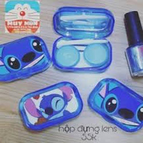 1 Hộp Khay Gương Dựng Lens Dựng Kính Áp Tròng Có Đầy Đủ Kẹp Gắp Và Dụng Cụ Đeo Lens