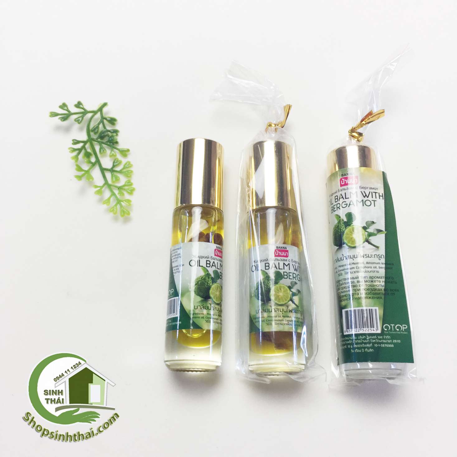 [HCM]Dầu gió lăn Thái Lan - dầu hít bạc hà chanh 10ml