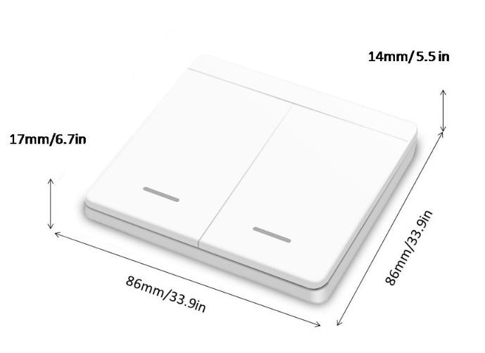 Remote phát sóng RF gắn tường 2 nút nhấn