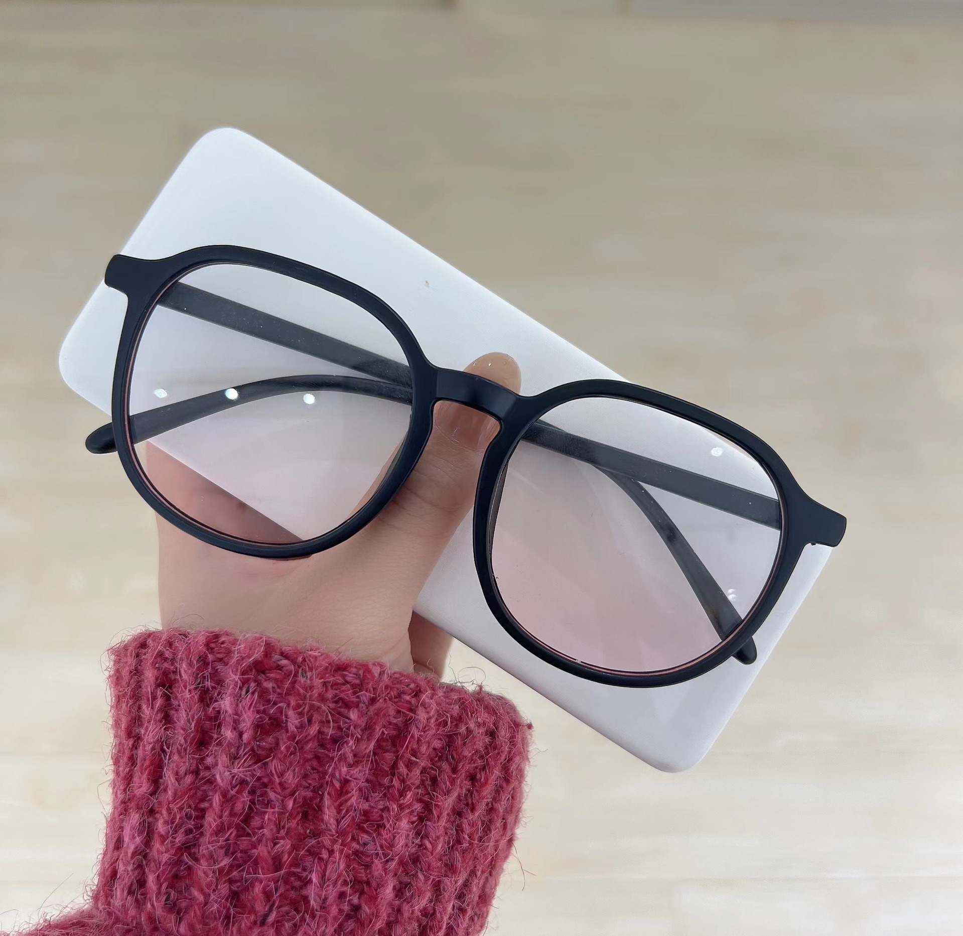[HCM]Kính Unisex Tây HT01 (Đen + Trong Suốt)