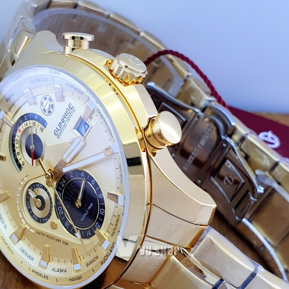 Sunrise Men's Watch 1135SA - World time