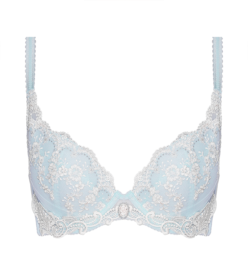 Áo lót wacoal ieb4624 ren, có gọng, cup 3/4, có mút, push up lv3, dây liền