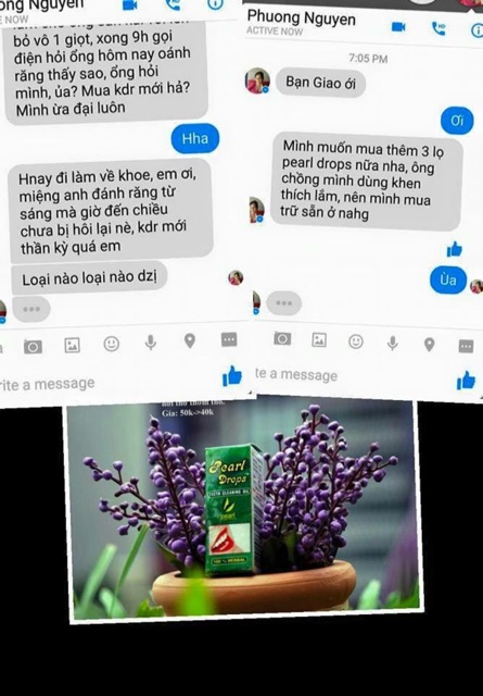 Dầu Trắng Răng Thơm Miệng Pearl Drop