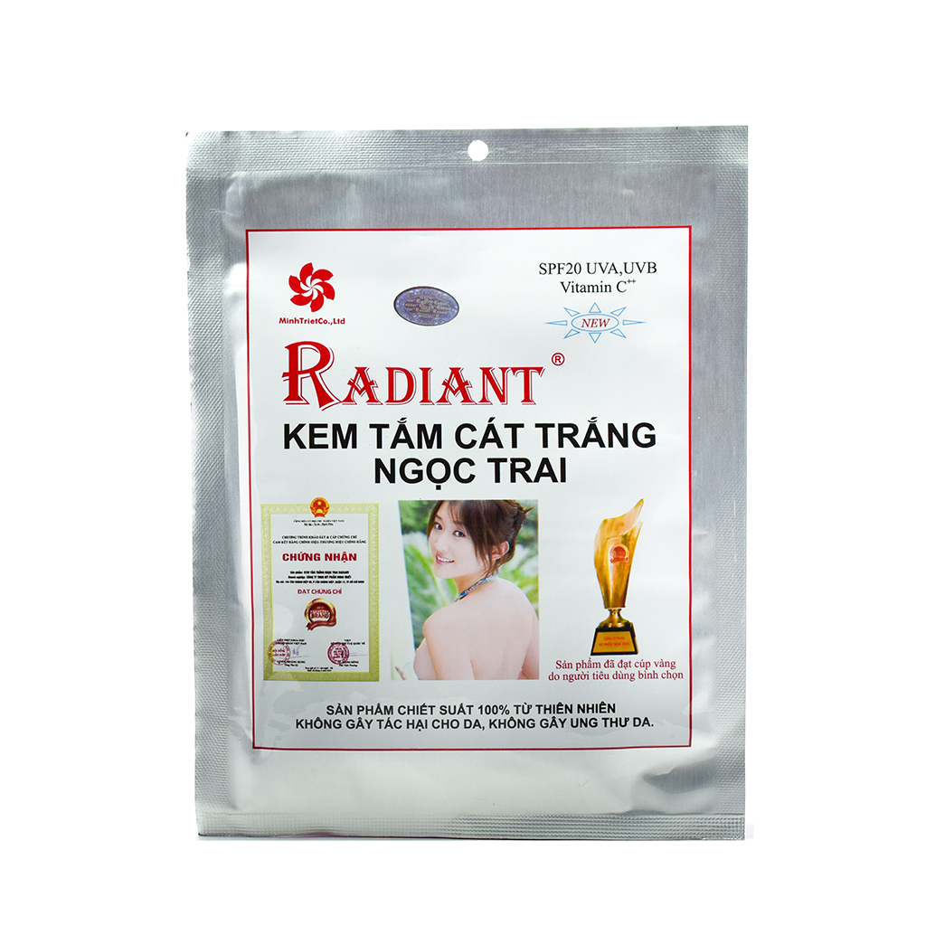 Sữa tắm trắng dưỡng ẩm da Cát Ngọc Trai Radiant 150g