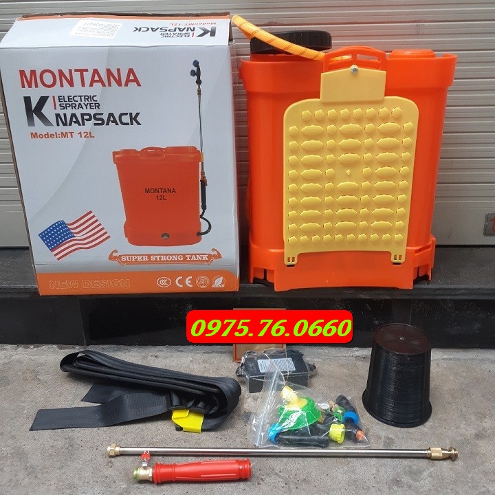 [HCM]BÌNH XỊT ĐIỆN 12L BÌNH XỊT ĐIỆN MONTALA 12 LÍT