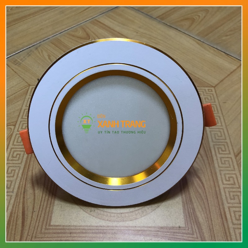 Đèn Led Âm Trần, Đèn Downlight 7W - 9W 3 chế độ màu trần thạch cao đủ công suất.