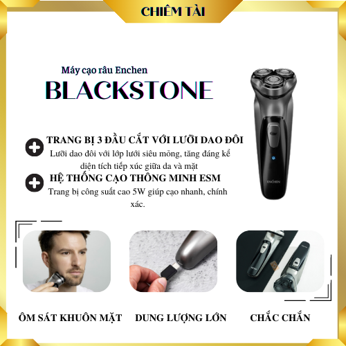 [HCM]Máy cạo râu Enchen BlackStone