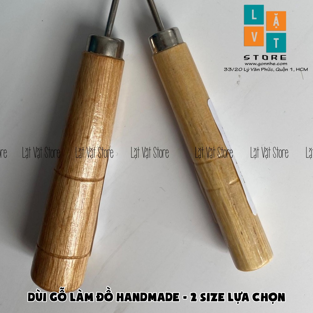 [HCM]Dùi cán gỗ làm đồ handmade gift đất sét len chọc... 2 Size lựa chọn - Chắc chắn
