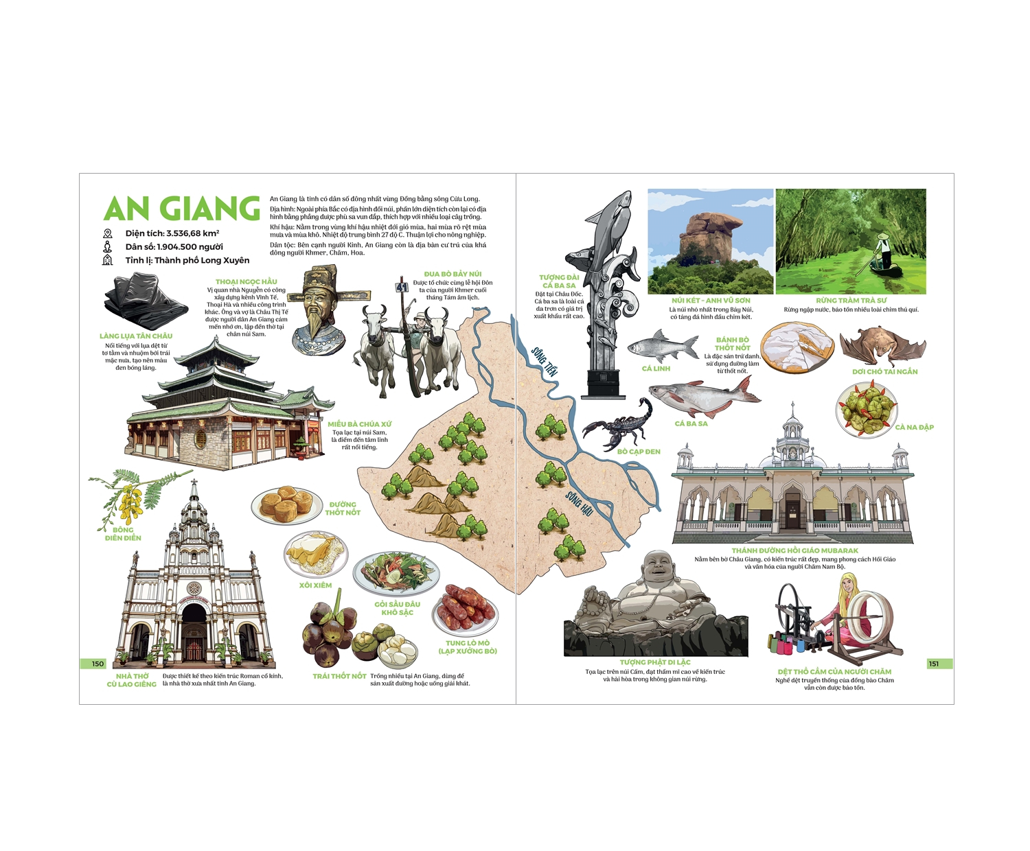 Sách - Đất nước gấm hoa - atlas Việt Nam