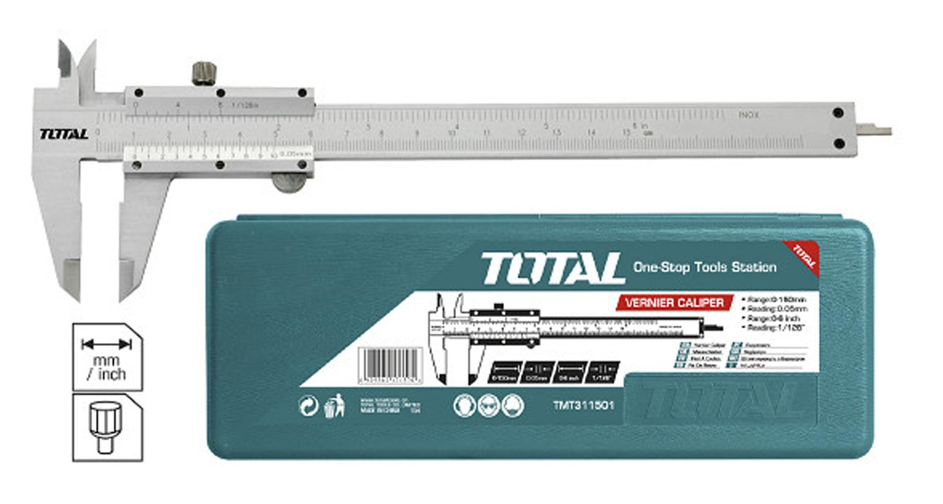 0-150mm Thước kẹp cơ Total TMT311501