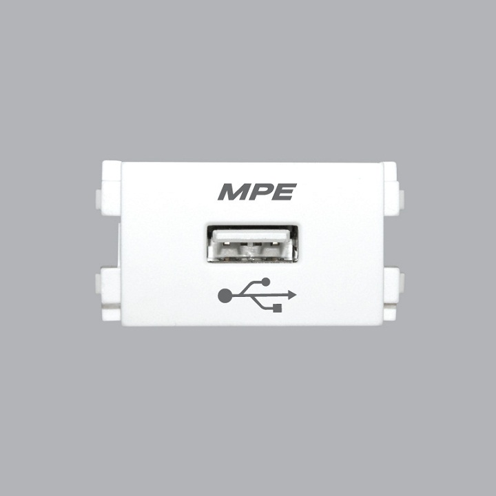 [HCM]Ổ CẮM USB GẮN ÂM TƯỜNG MPE DC5V-1000mA SERI A60