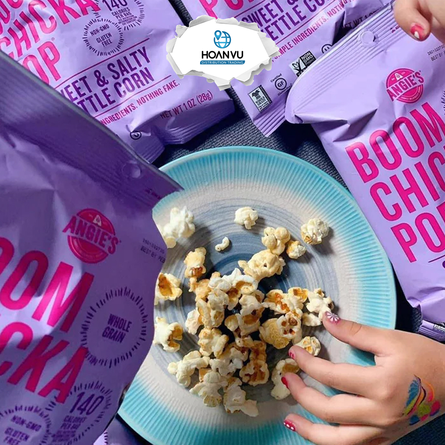 Bắp rang bơ mặn ngọt Angie's Boom Chicka Pop (709g)