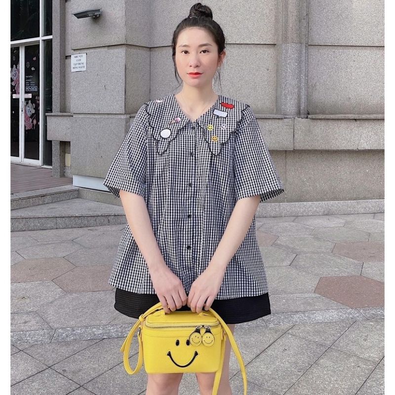 Áo bầu sơ mi☘️siêu mềm siêu mịn☘️mặc đi làm đi chơi đều được