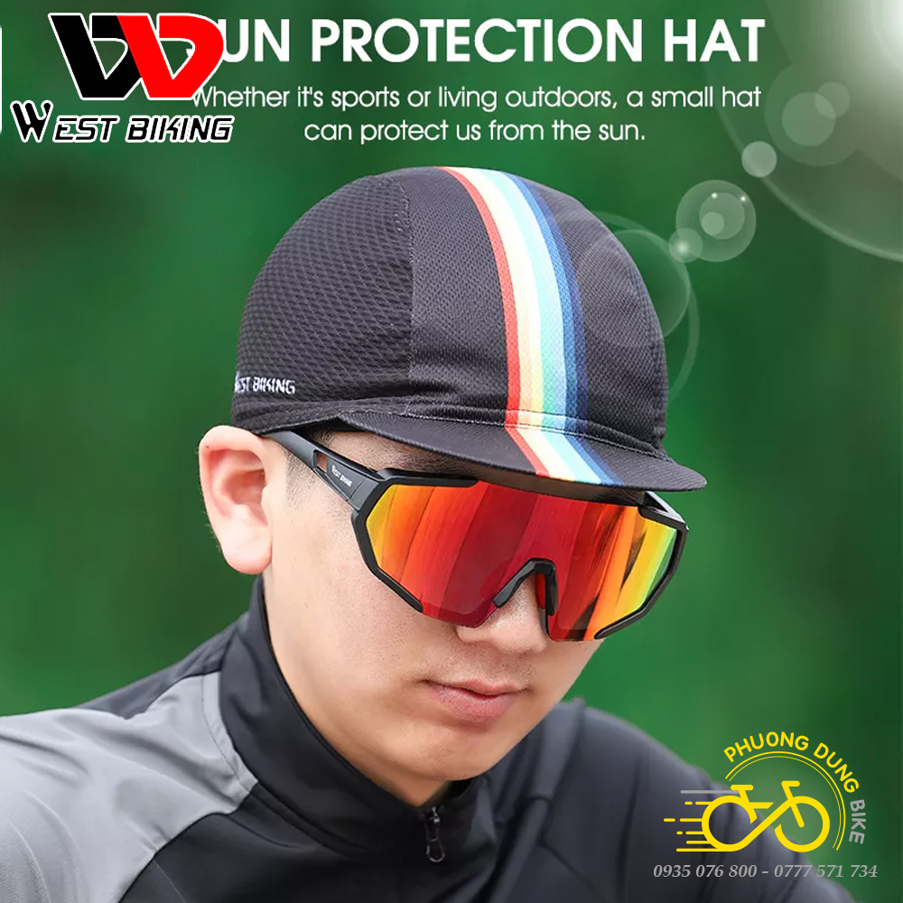 Mũ vải lưỡi trai đi xe đạp WEST BIKING