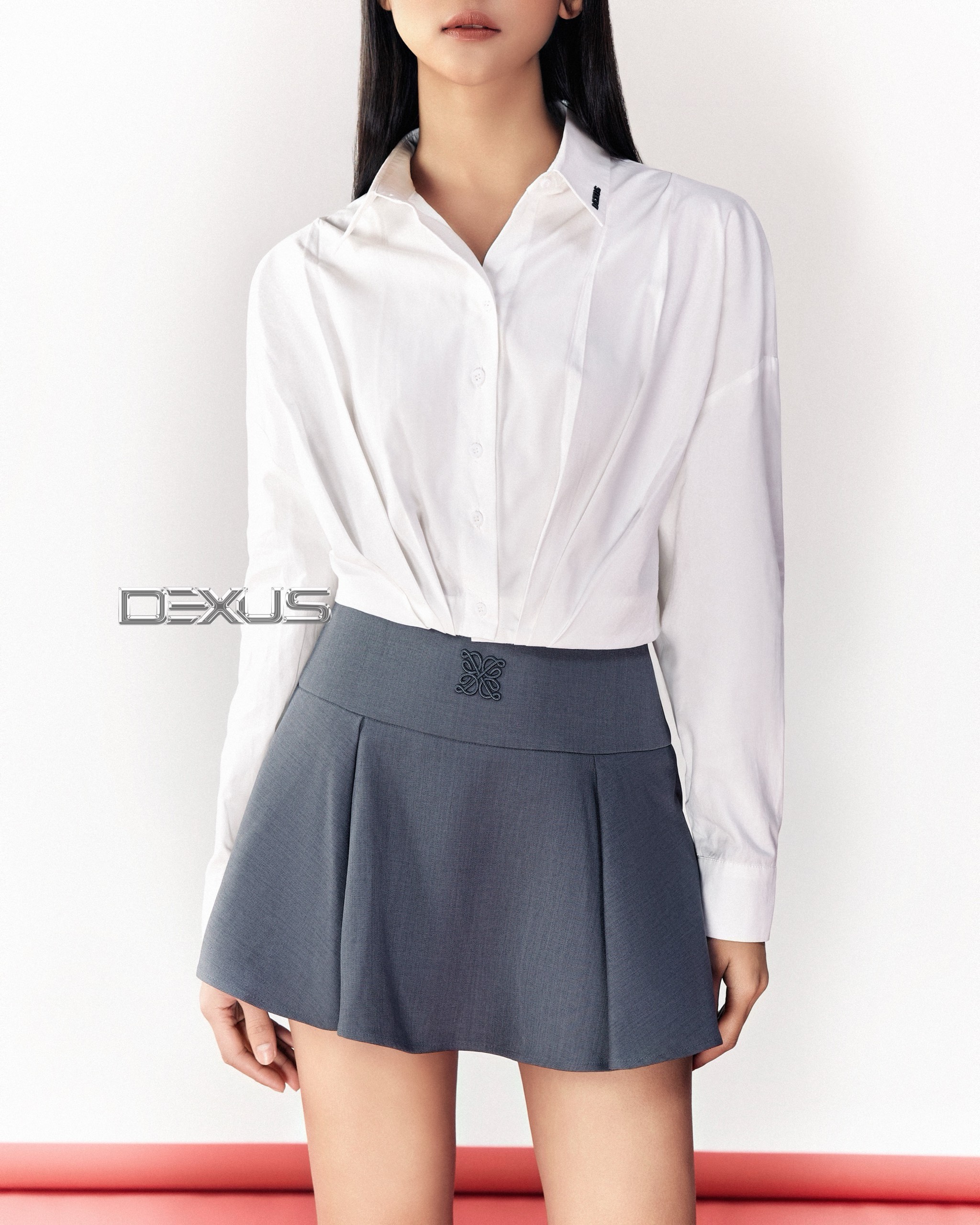 [DEXUS] CHÂN VÁY GHI DÁNG XOÈ BASIC SKIRT - DXCV120426