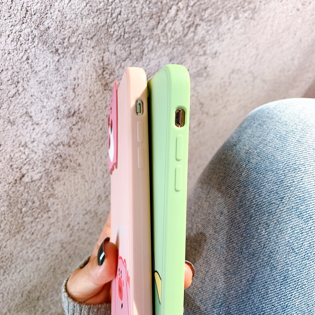 Ốp Lưng Silicon Bảo Vệ CAMERA Dino x Pig