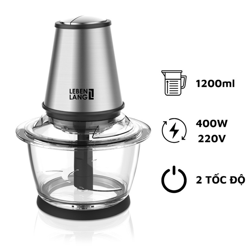 Máy xay thịt cối thủy tinh LEBEN LANG 1.2L - LBUF1920