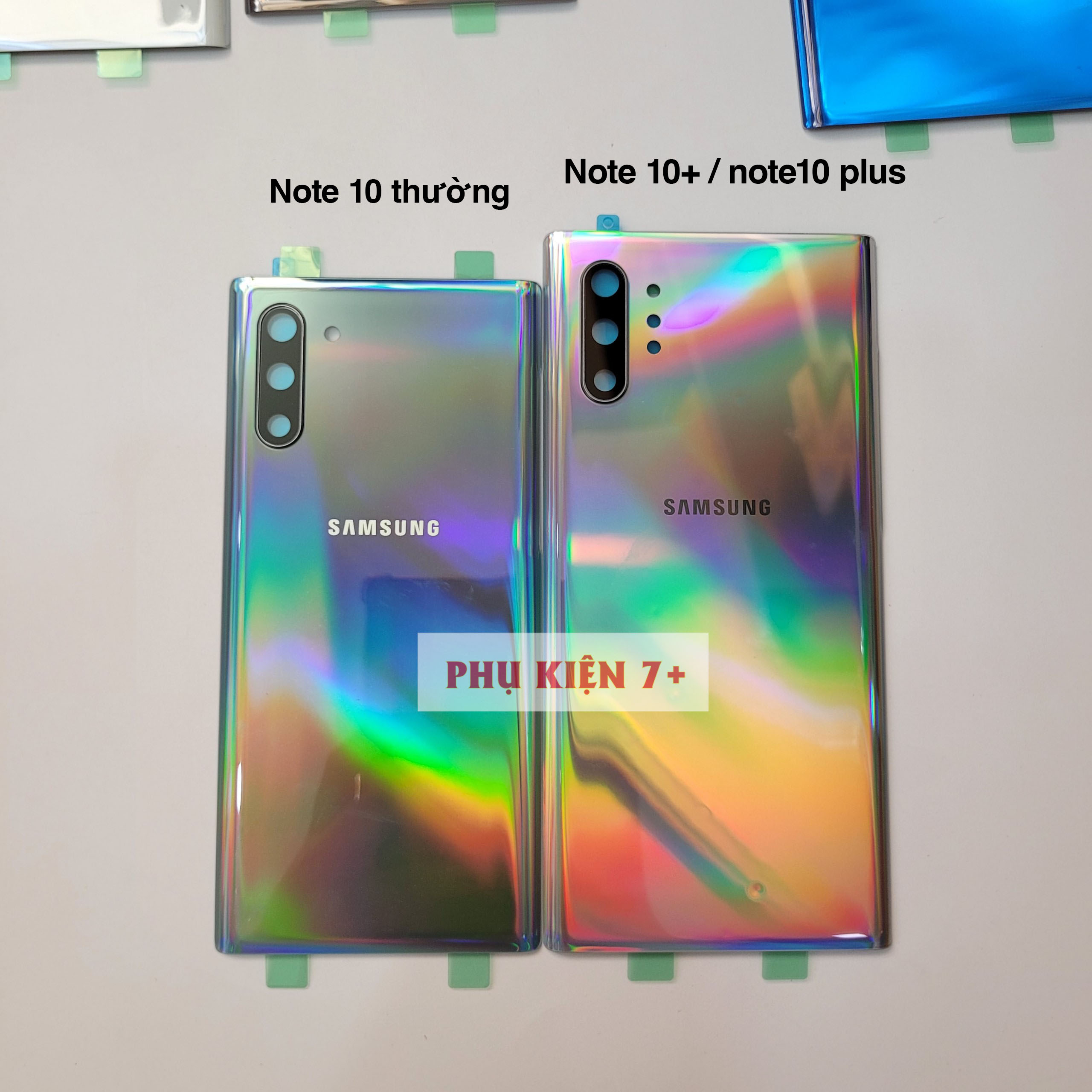 Nắp Lưng Samsung Note 10+ Note 10 Plus (Bản Lớn) Có Kính Camera Và Keo Dán