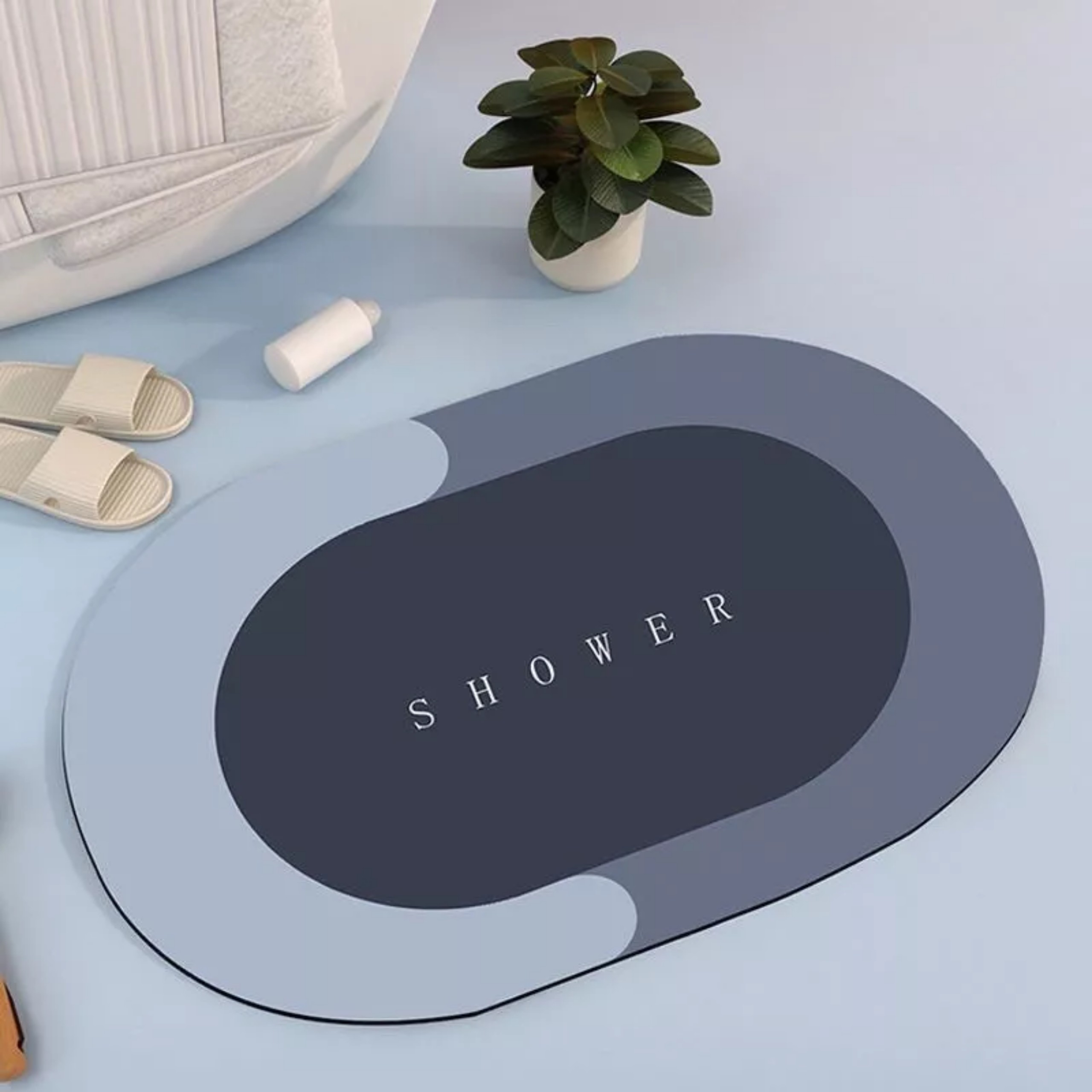 Thảm lau chân silicon siêu thấm nước, thảm chùi chân silicon