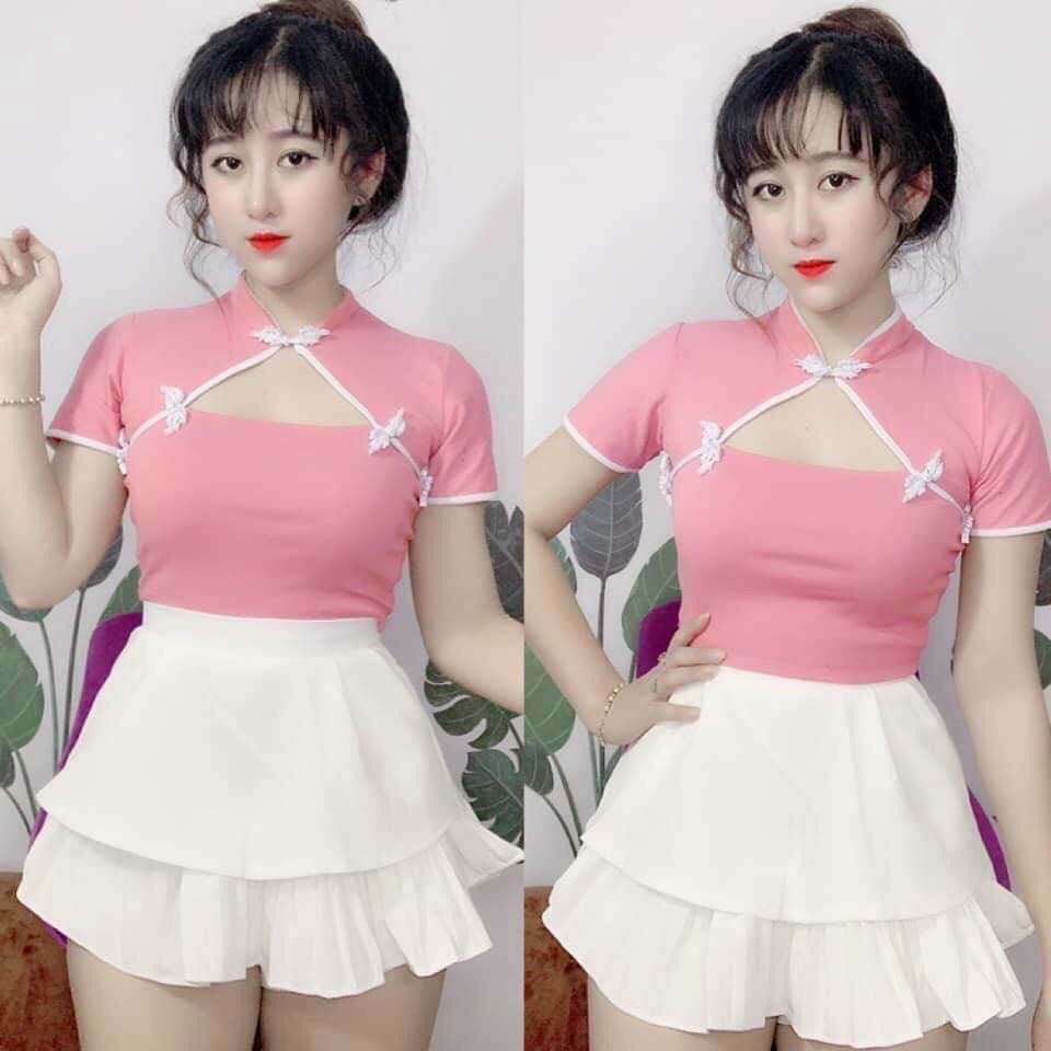[HCM]Áo croptop thun gân