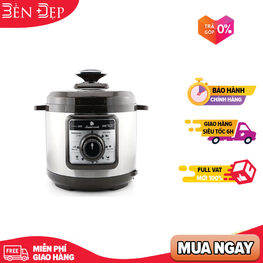 Nồi áp suất Elmich 5 lít SMARTCOOK PCS-1800 (Giá áp dụng giao tại HN, HCM& các tỉnh liên hệ shop)