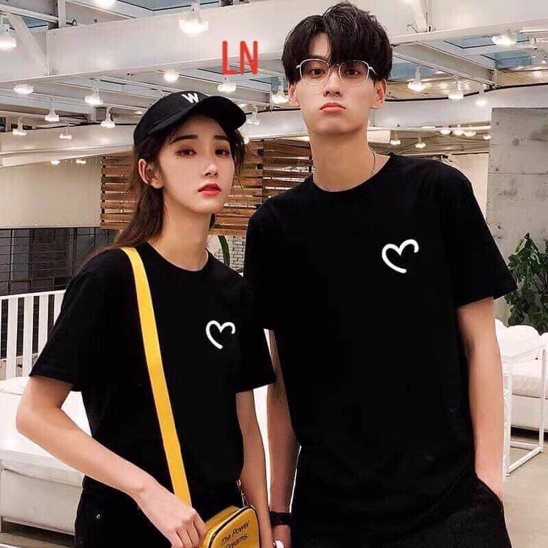 [Áo Thun Giá Sỉ]-Áo Đôi Trái Tim Yêu Thương