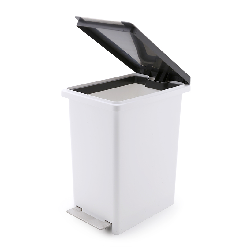 Thùng Rác Fitis Compact Trắng Xám 10 Lít
