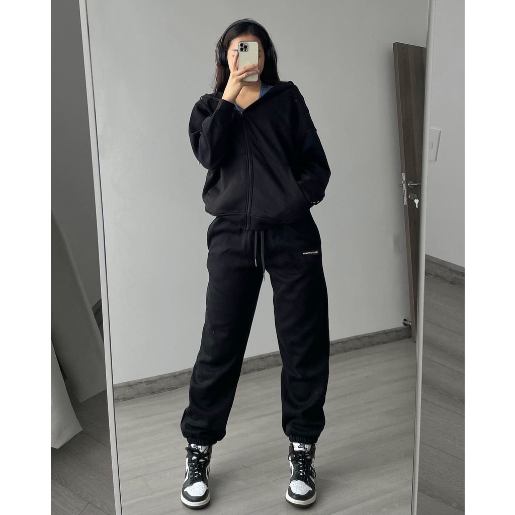 Quần Nỉ Unisex SWEATPANTS 1SECOND. Chất Liệu Nỉ Cotton