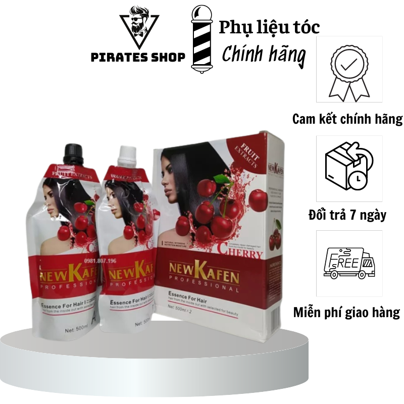 Nhuộm đen phủ được tóc bạc Cherry Newkafen nhuộm phủ bạc 1000ml