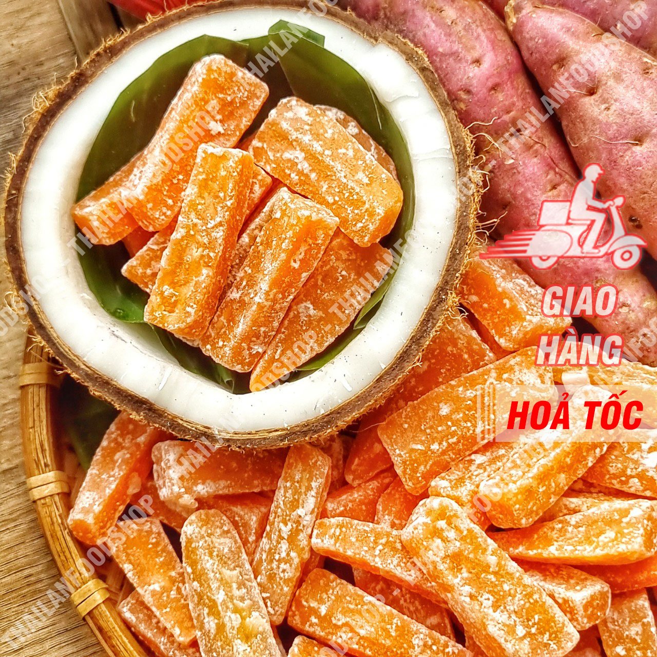 Mứt khoai lang cây lon 500gram