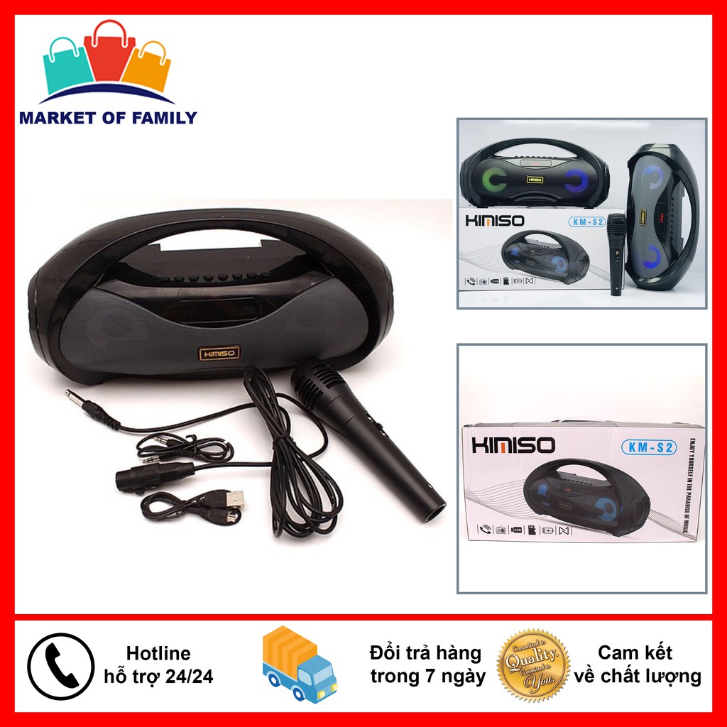 [HCM]Mua Loa Bluetooth Loa Karaoke Công Suất Lớn Combo La Kèm Mic. QUÀ TĂNG 01 Micro Có Dây Hát Karaoke Sử dụng liên tục trong 6 - 8 giờ Dung lượng PIN 10000mAh.