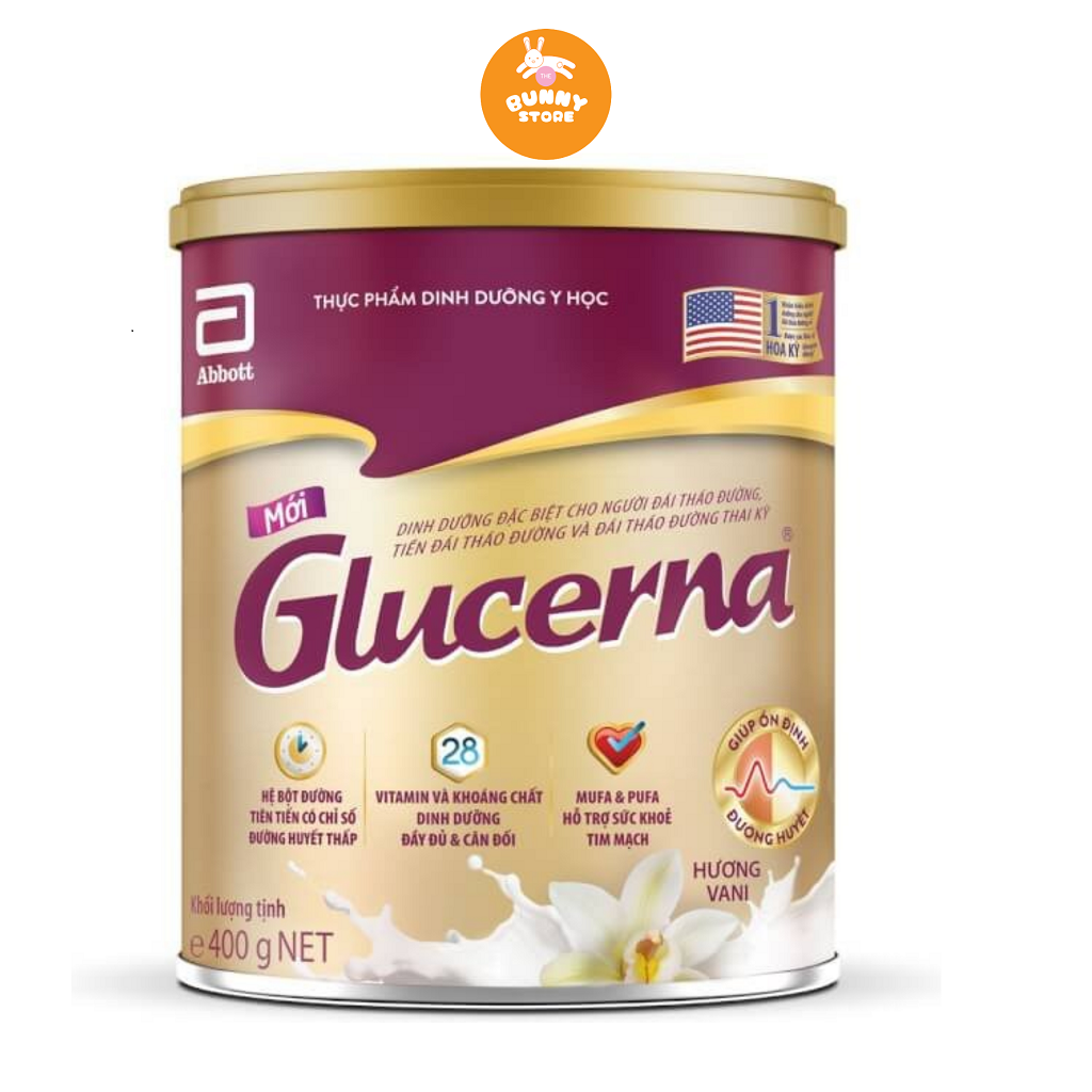 Sữa Bột Abbott Glucerna Hương Vani - Hộp 400g