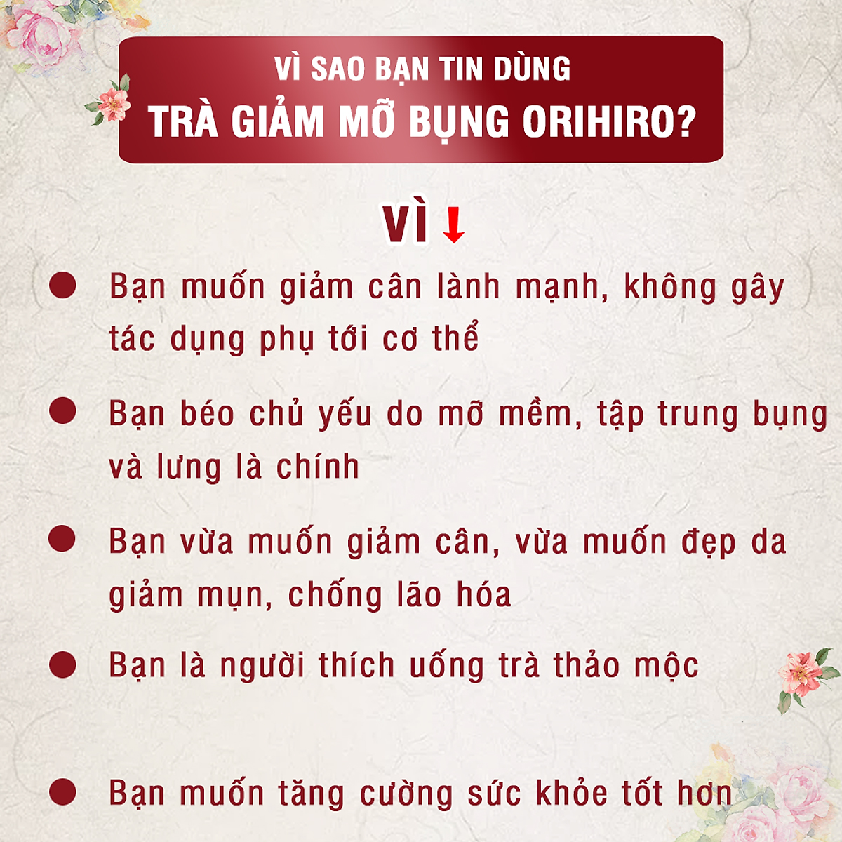 TRÀ GIẢM MỠ BỤNG GENPI TEA PACK ORIHIRO