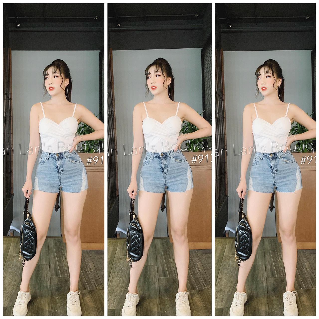 [HCM]QUẦN SHORT JEAN BIG SIZE ĐẠI RÁCH NHẸ 2729