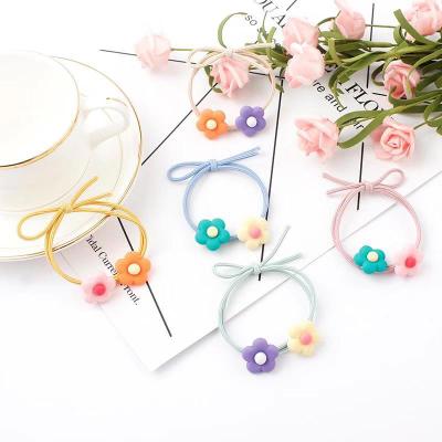 Chun buộc tóc 2 hoa 5 cánh nhiều màu deal
