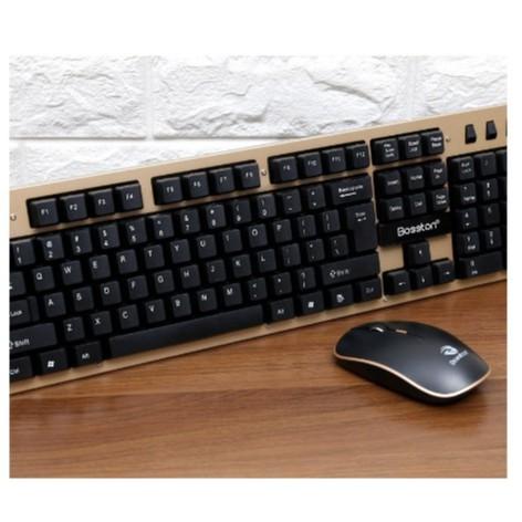 Bộ Phím Chuột Không Dây Bluetooth Bosston WS400 - Bảo hành 12 tháng