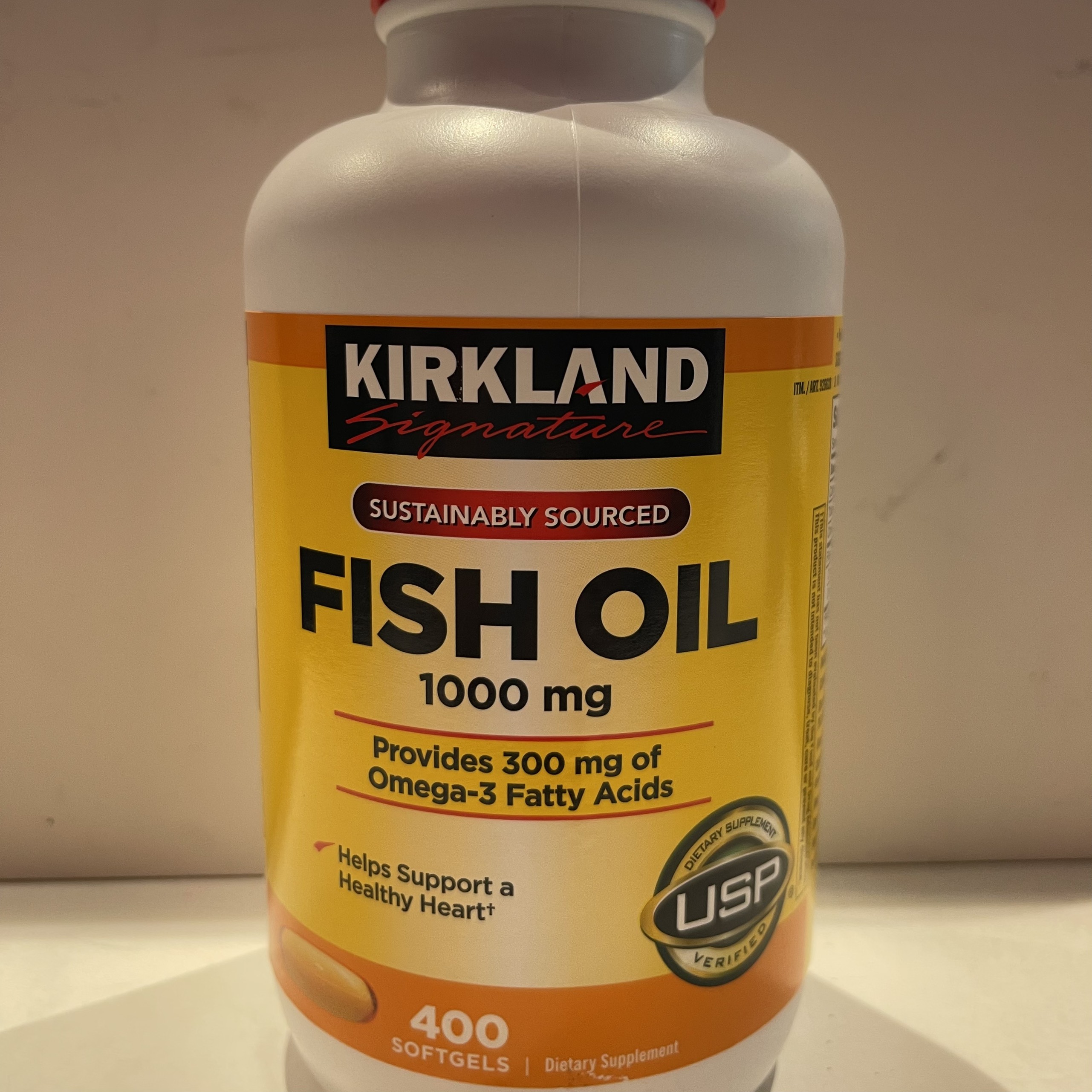 FISH OIL Omega 3 - Kirkland - 400 softgels