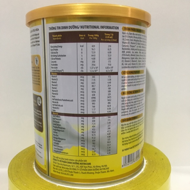 Sữa NutriCare Gastro-400g ( dd y học cho người viêm dạ dày và rối loạn tiêu hóa ) date: 5/ 2025