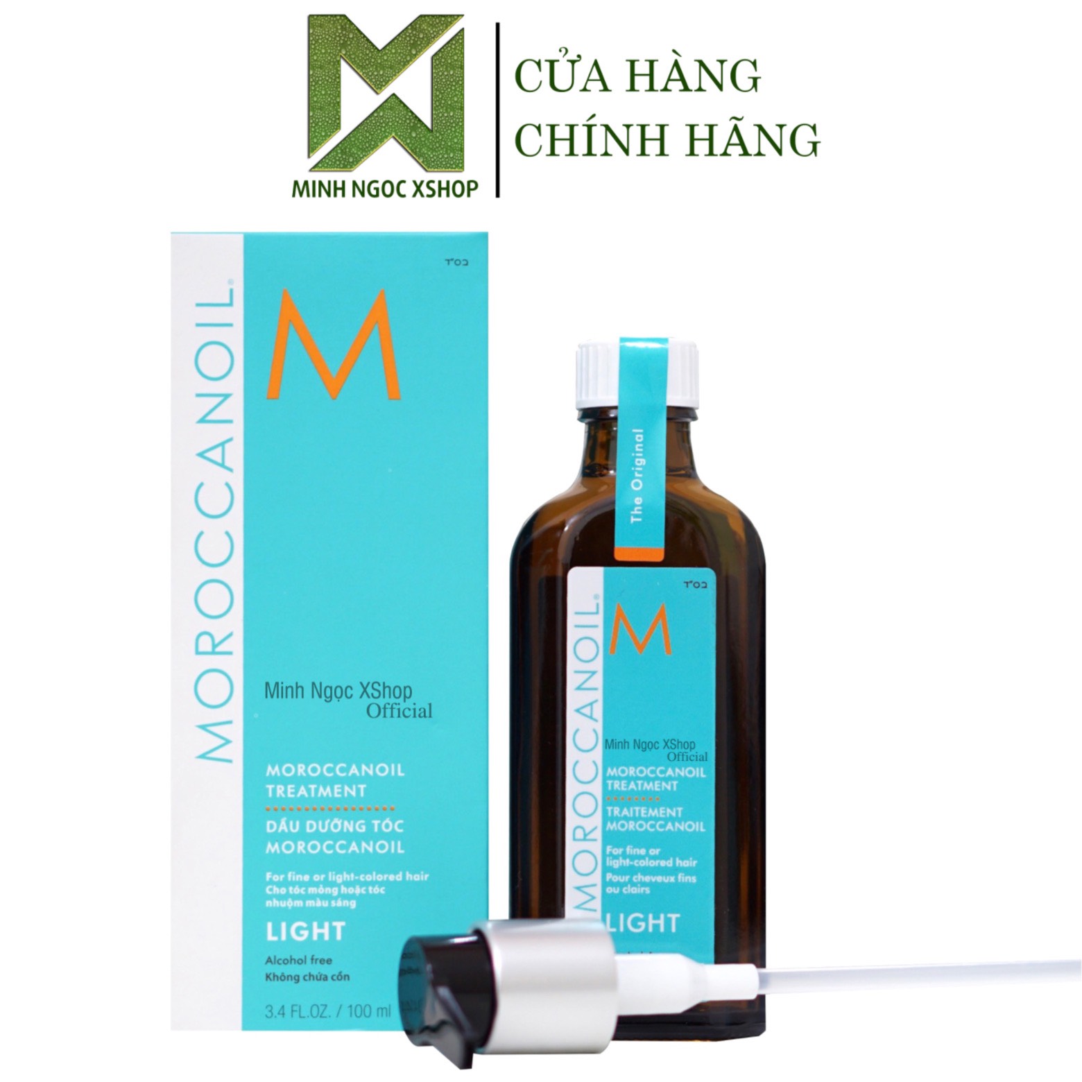 Dầu dưỡng tóc moroccanoil treatment light 100ml chính hãng