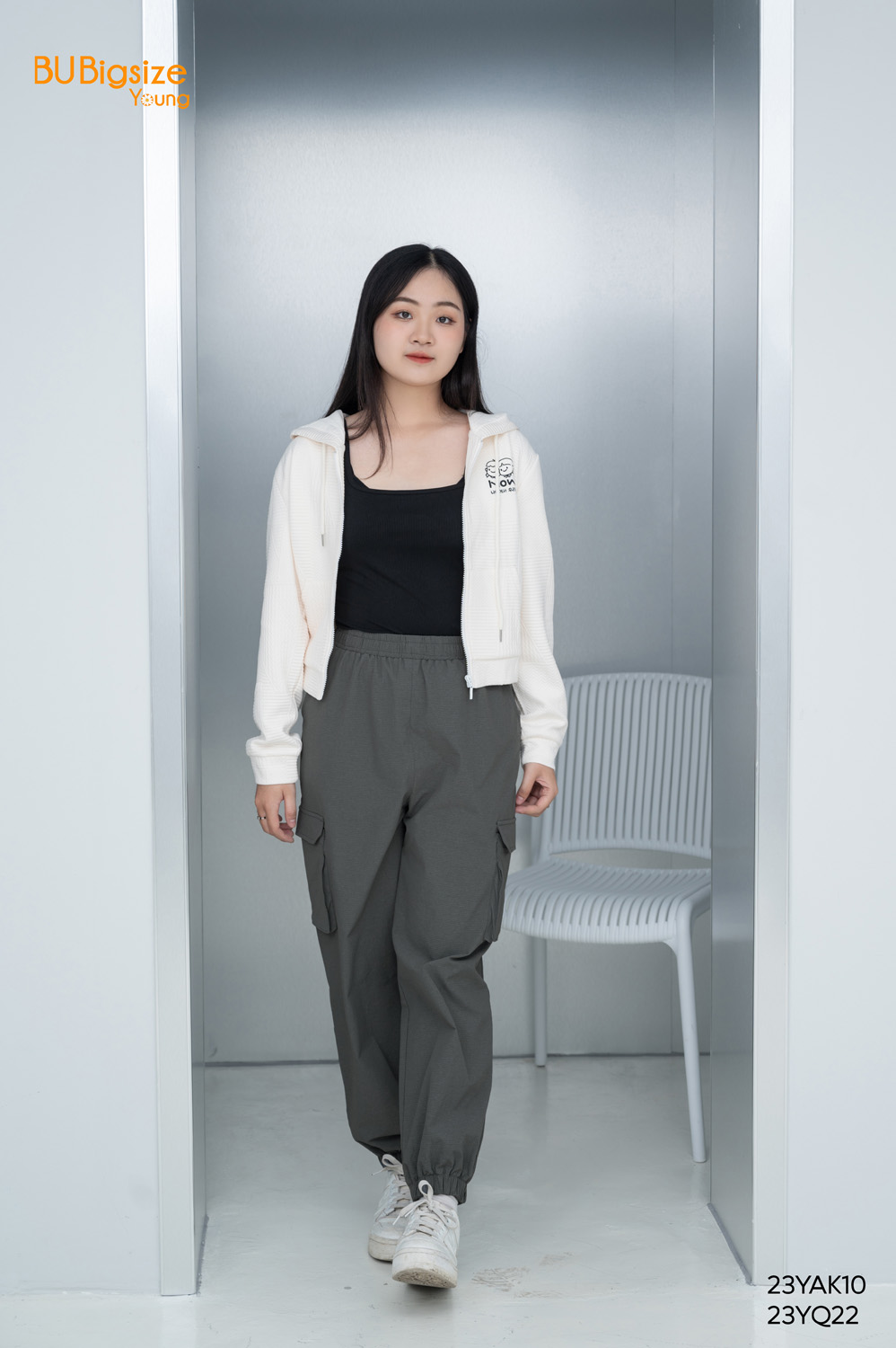 Áo ba lỗ dáng dài BIGSIZE (55kg đến 95kg) - 23YAD05 - [BU Bigsize Young]