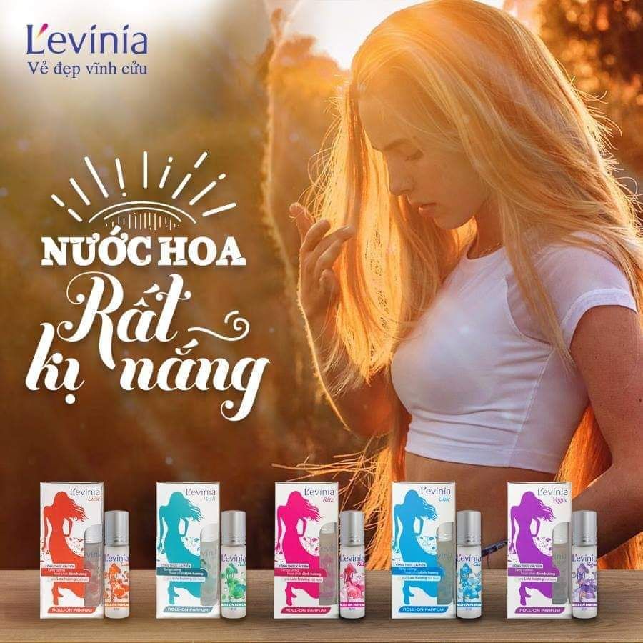 Nước hoa lăn xanh Chic l'evinia levinia 9ml