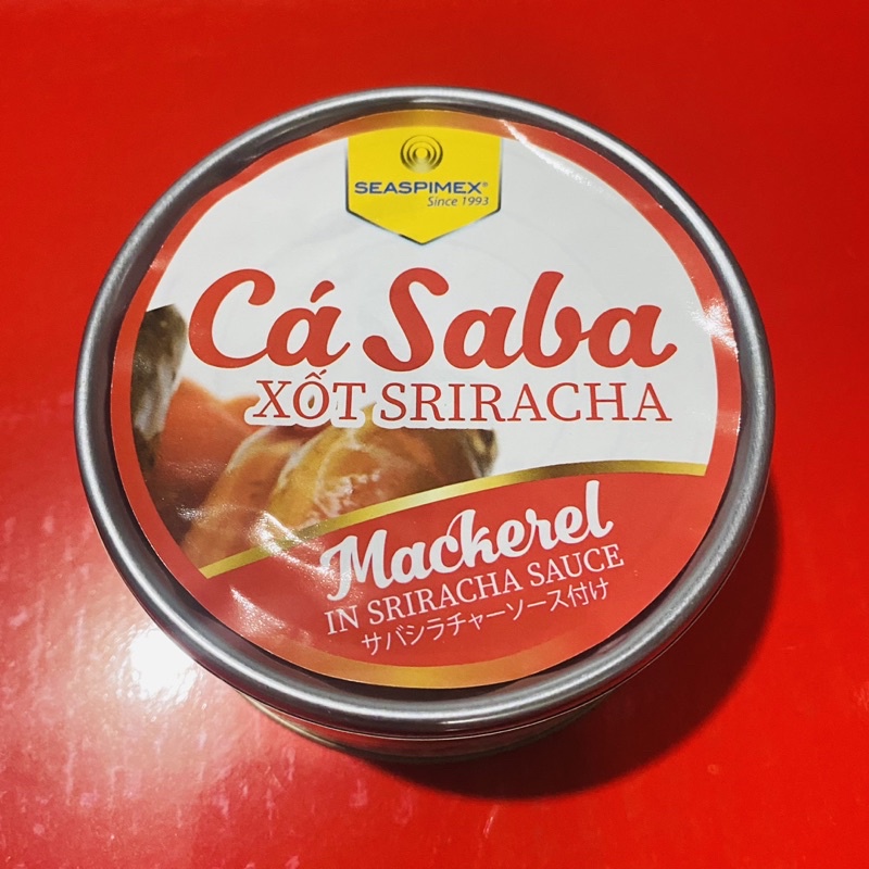 Date mới nhất 2024- cá hộp* cá Saba xốt Sriracha 185g