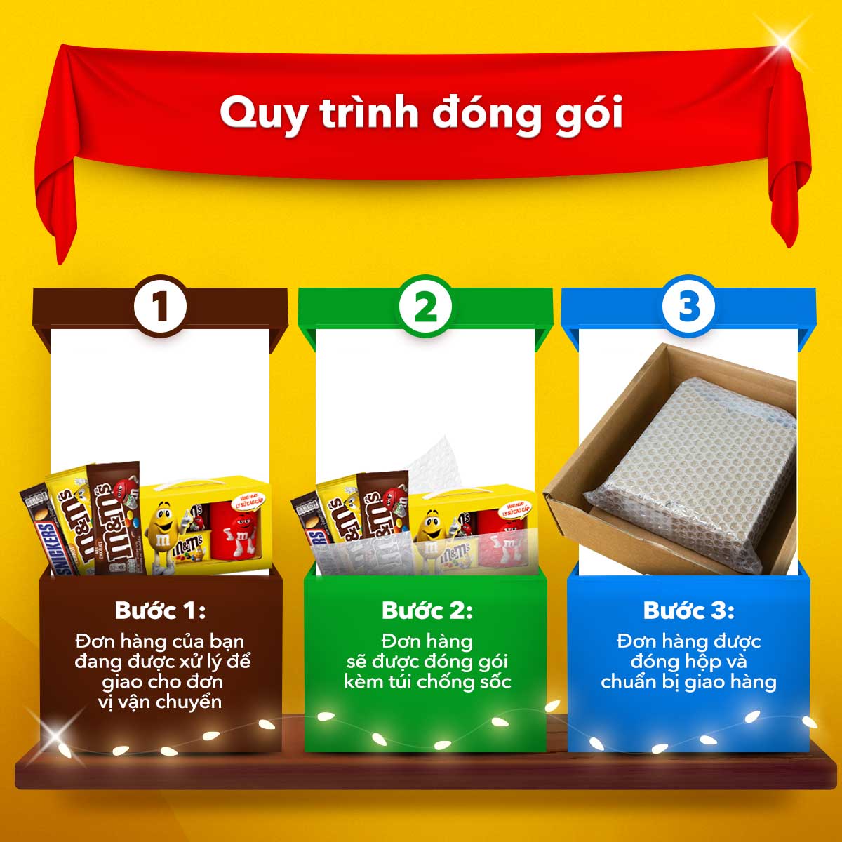 Combo Kẹo Sô Cô La Snickers, M&M's Sữa, M&M's Đậu Phộng