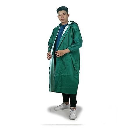 [HCM]Áo mưa dây khoá kéo vẩy cá cao cấp (Áo mưa măng tô)