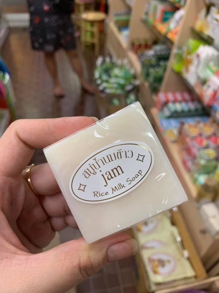 COM BO 3 Cục Xà Bông (Xà Phòng) Trắng Da Cám Gạo Jam  Thái Lan