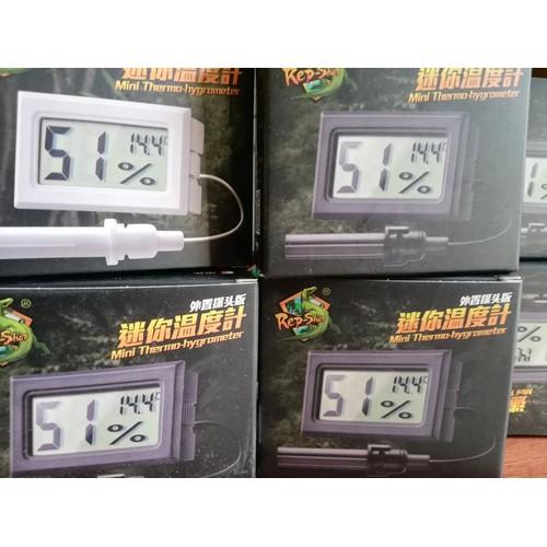 Nhiệt kế đo nhiệt độ độ ẩm cao cấp cho bò sát lồng ấp trứng bò sát